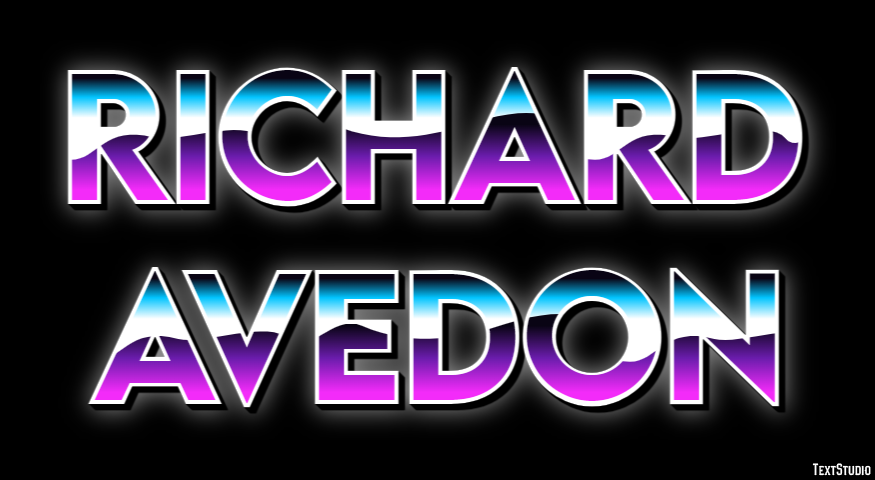 Richard Avedon Efeito do texto