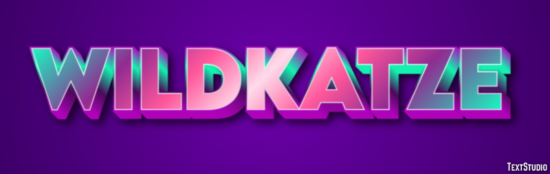 Wildkatze Texteffekt