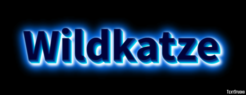 Wildkatze Texteffekt