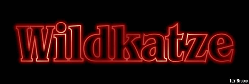 Wildkatze Texteffekt