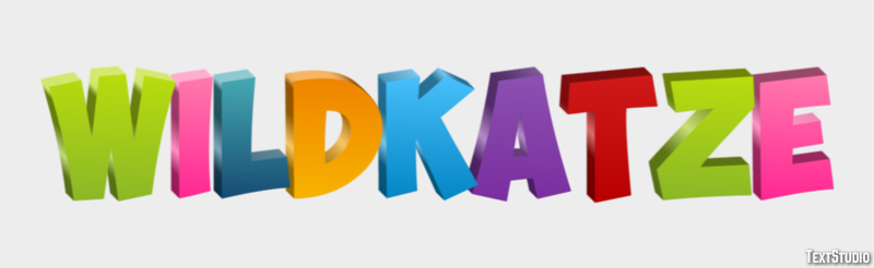 Wildkatze Texteffekt