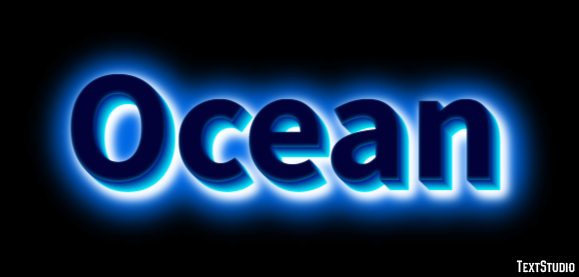 Ocean Эффект текста