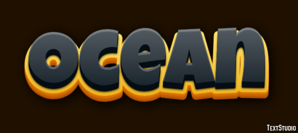 Ocean Efecto de Texto
