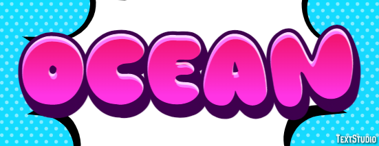 Ocean Efekt tekstowy