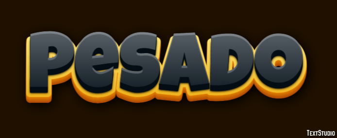 Pesado Efeito de texto