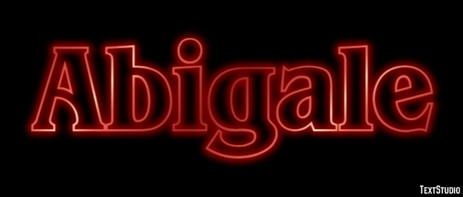 Abigale Effetto testo