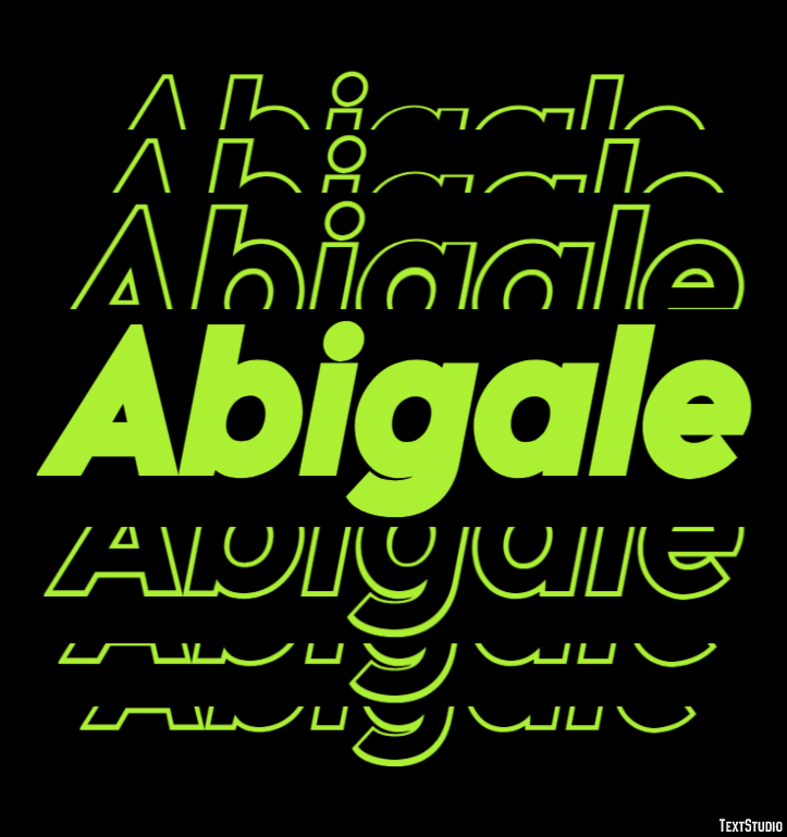 Abigale Text Effect