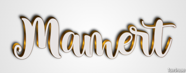 Mamert Text effect