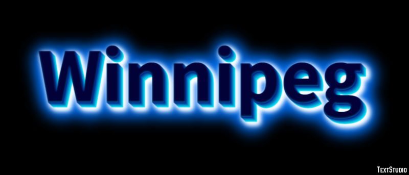 Winnipeg Efecto de Texto
