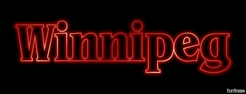 Winnipeg Efeito de texto