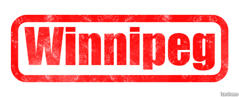 Winnipeg Efeito de texto