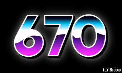 670 Эффект текста