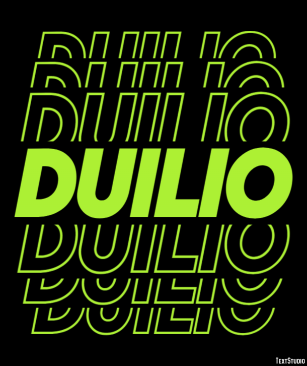 Duilio Effetto testo