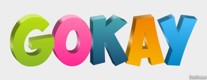 Gökay Efecto de Texto