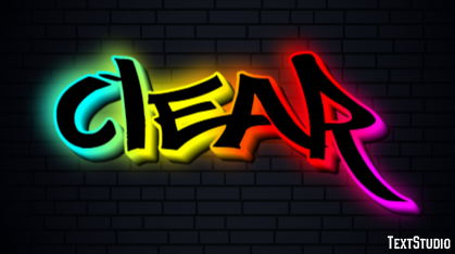 Clear Text effect