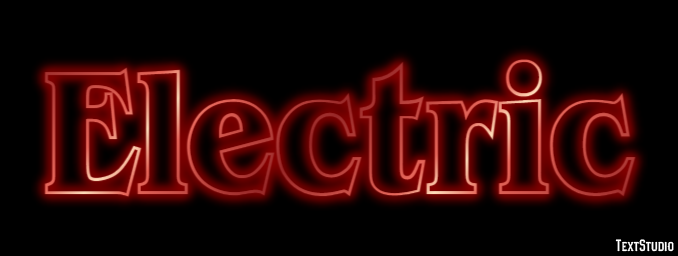 Electric Text Effect