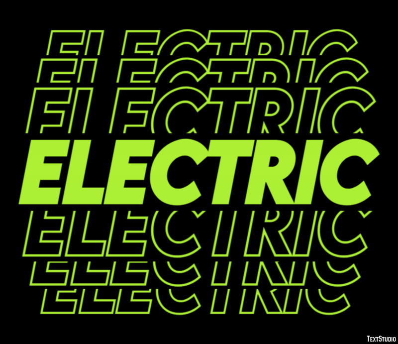 Electric Text Effect