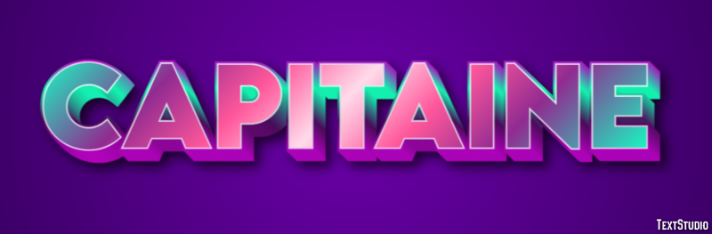 Capitaine Efeito de texto
