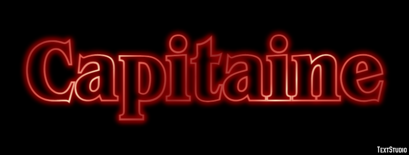 Capitaine Efeito de texto