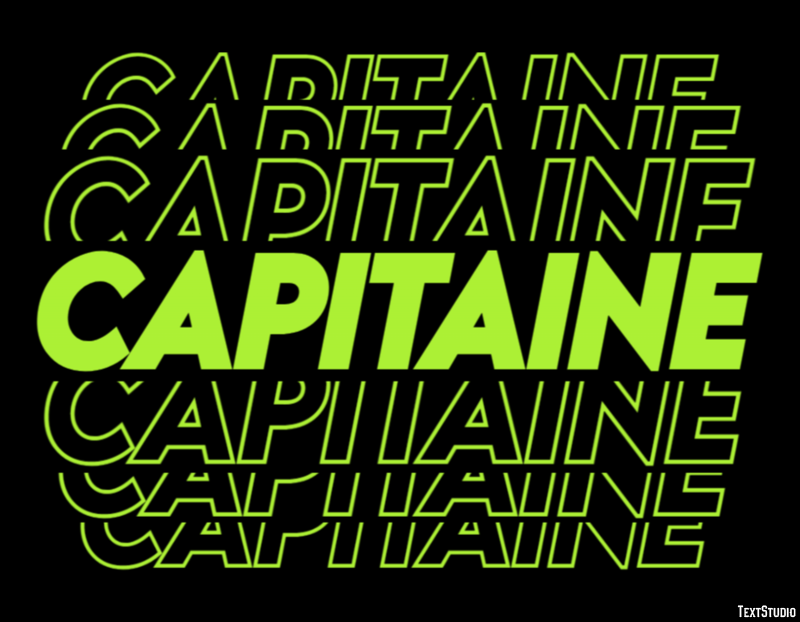 Capitaine Effet de Texte