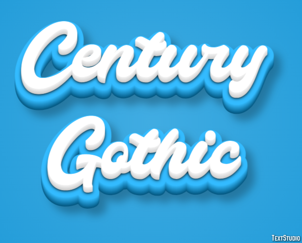 Century Gothic Text Effect