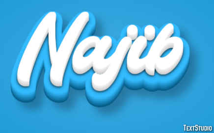 Najib Efecto de texto