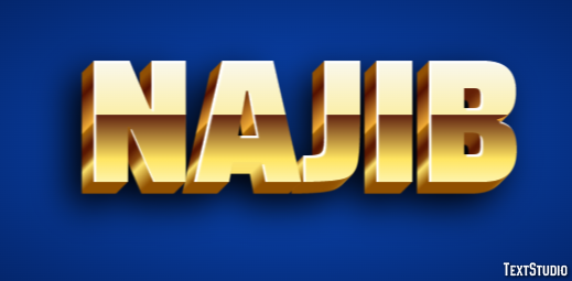 Najib Efecto de texto