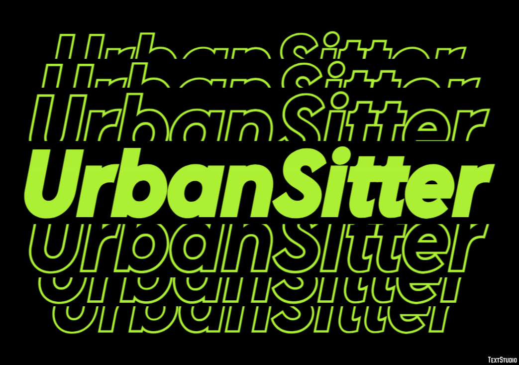 UrbanSitter Texteffekt