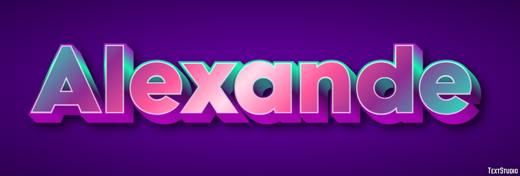Alexande Text effect