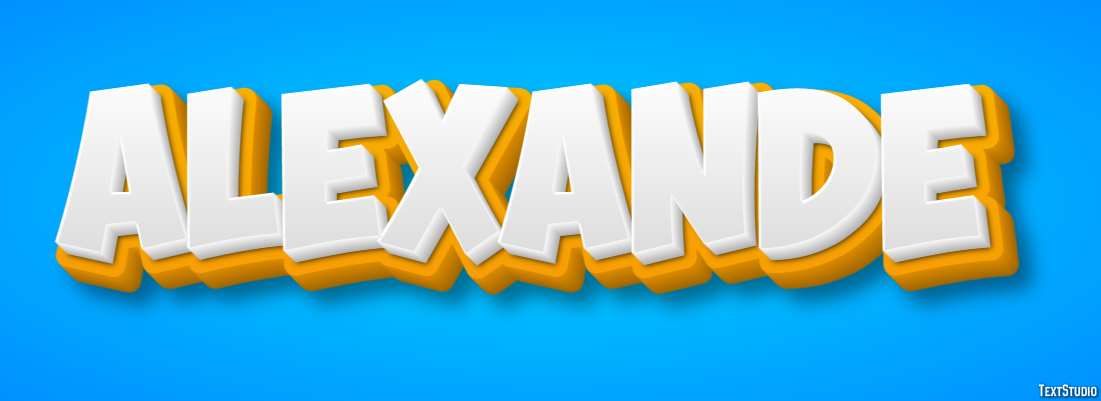 Alexande Text effect