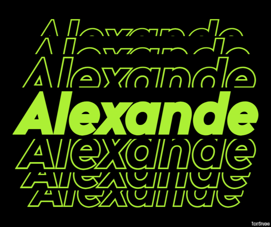 Alexande Text Effect