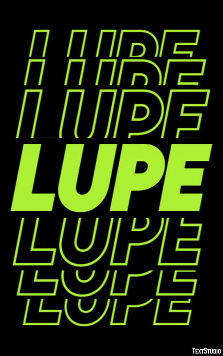 Lupe Efekt tekstowy
