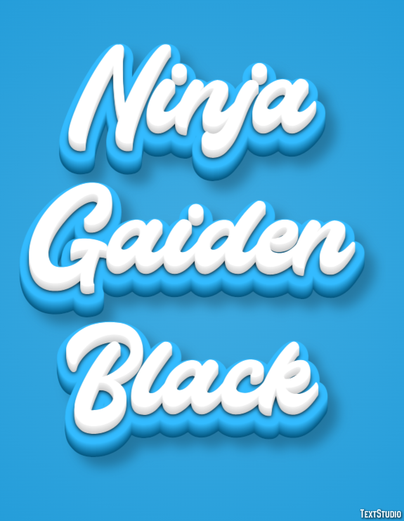 Ninja Gaiden Black Effet de Texte