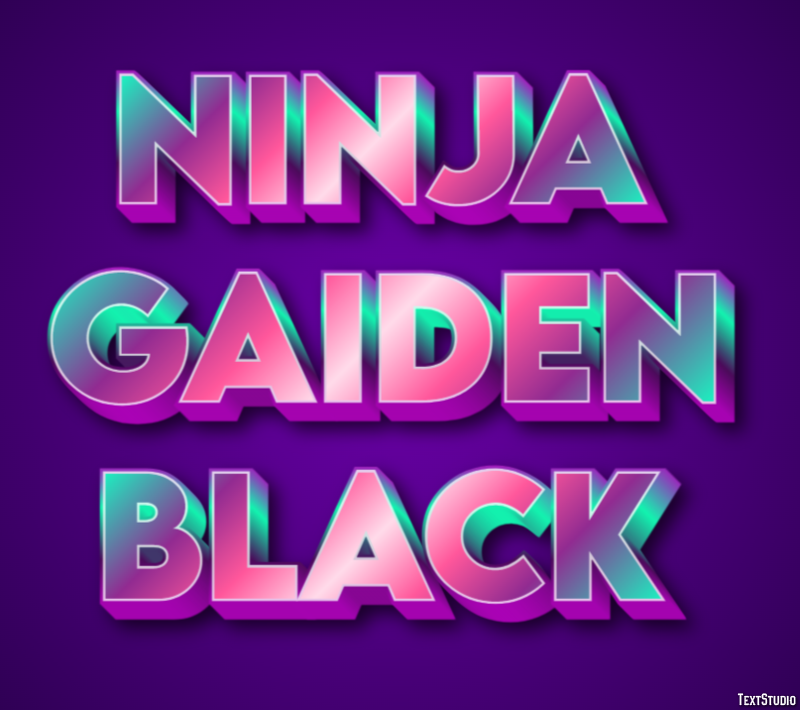 Ninja Gaiden Black Effetto testo
