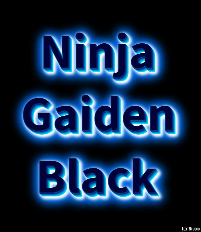 Ninja Gaiden Black Текстовый эффект