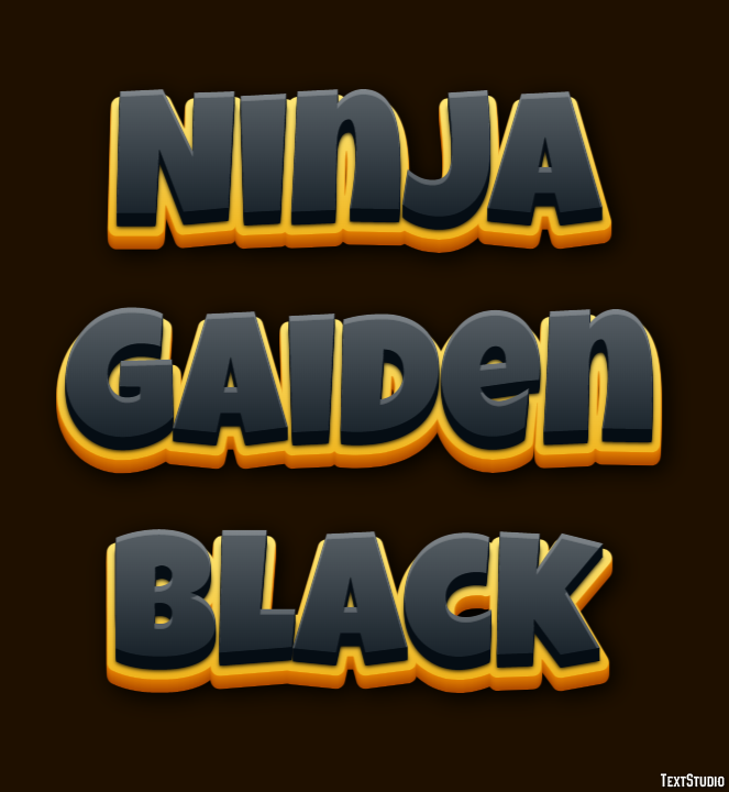 Ninja Gaiden Black Текстовый эффект