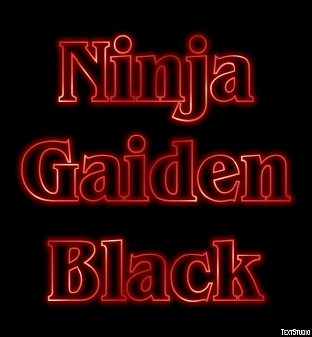 Ninja Gaiden Black Effetto testo