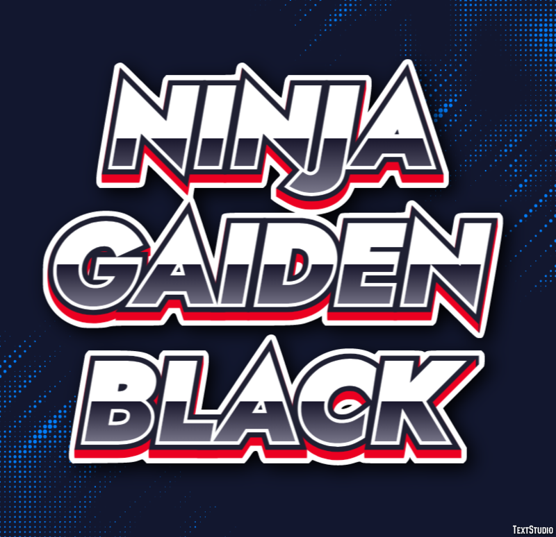Ninja Gaiden Black Текстовый эффект
