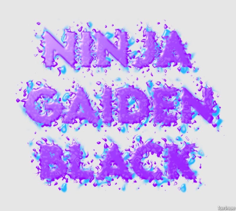 Ninja Gaiden Black Текстовый эффект