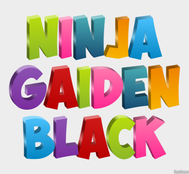Ninja Gaiden Black テキスト効果