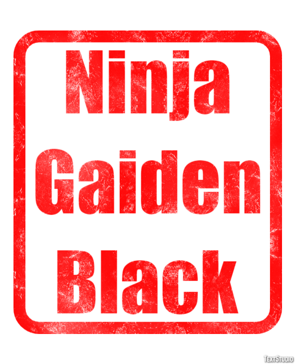 Ninja Gaiden Black Текстовый эффект