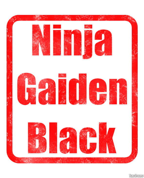 Ninja Gaiden Black Texteffekt