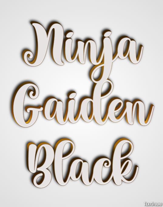 Ninja Gaiden Black Текстовый эффект