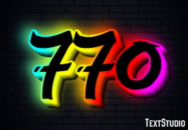 770 Text effect