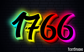 1766 Text effect