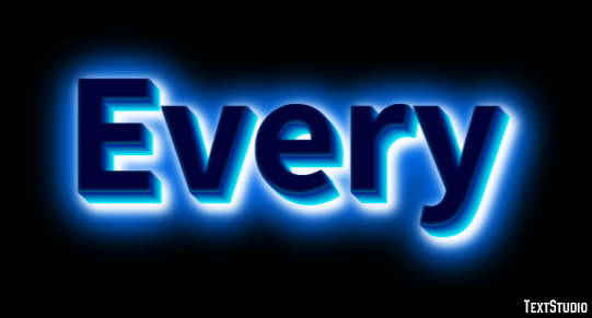 Every テキスト効果