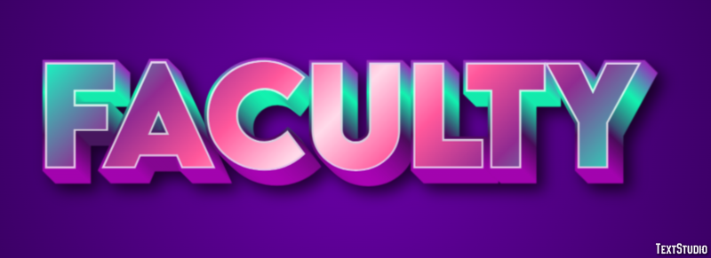Faculty Text Effect