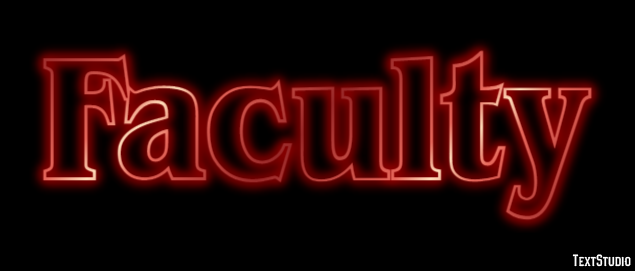 Faculty Text Effect