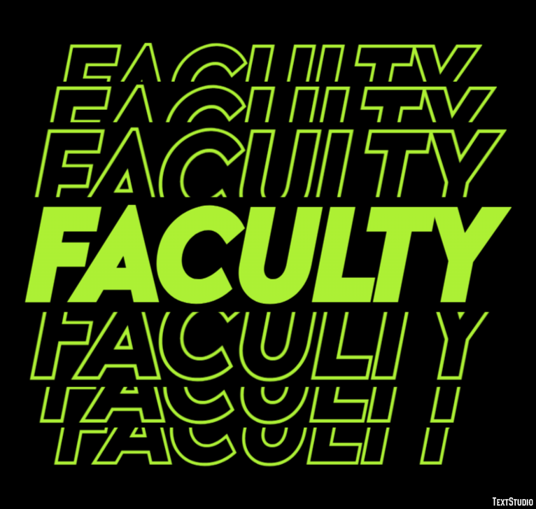 Faculty Text Effect