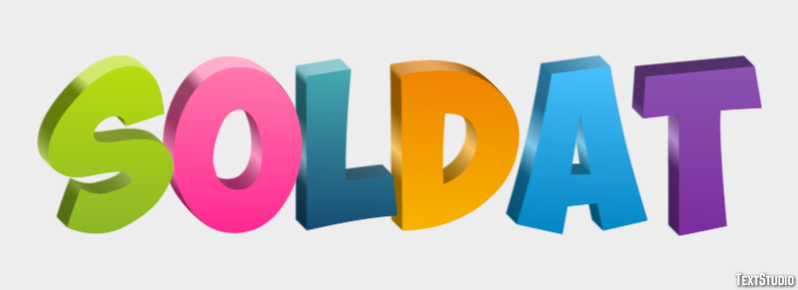 Soldat Effet de Texte